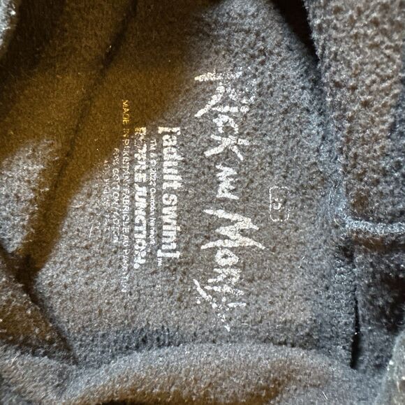 Rick & Morty Hoodie Adult Swim Pullover Double Graphic Faces/Sleeve Rare Size S - Picture 4 of 10